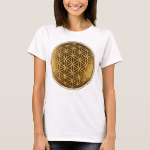 Camiseta FLOR DA VIDA - Medalha de Geometria Sagrada 1