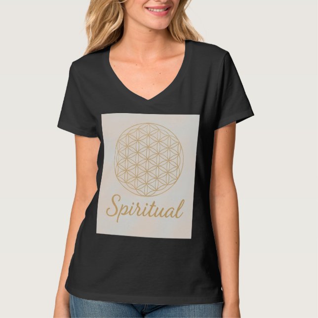 Camiseta Flor da Vida - Paz, Energia e Poder Espiritual (Frente)