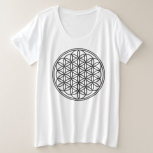 Camiseta FLOR DA VIDA - Símbolo de Geometria Sagrado 1