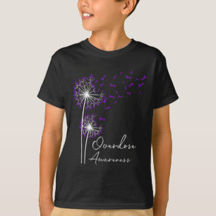 Camiseta Flor Dandelion Faith Esperança Ama Sobredosagem Ro