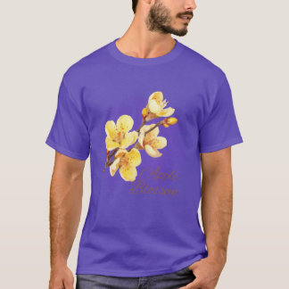 Camiseta Flor de Água de Flor de Maçã do Estado do Arkansas