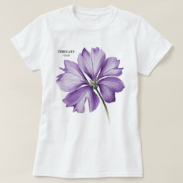 Camiseta Flor de Aniversário do Fevereiro: Presente Persona
