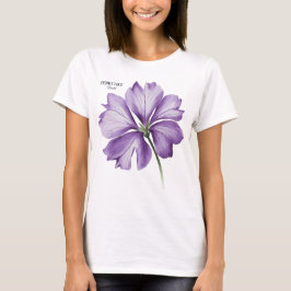 Camiseta Flor de Aniversário do Fevereiro: Presente Persona