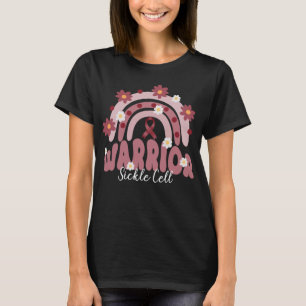 Camiseta flor de arco-íris alveolado