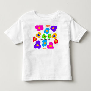 Camiseta Flor de arco-íris orgulho amor adicionar nome text