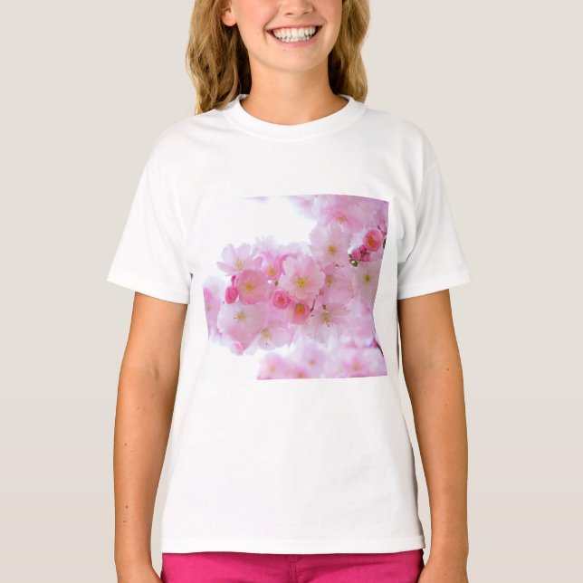Camiseta Flor de árvore de cereja japonesa (Frente)