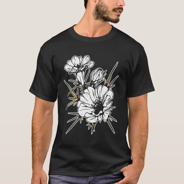 Camiseta Flor de Cactus (Frente)