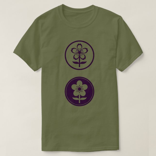Camiseta flor de cereja e flor de maçã (Frente do Design)
