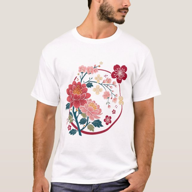CAMISETA FLOR DE CEREJEIRA (Frente)