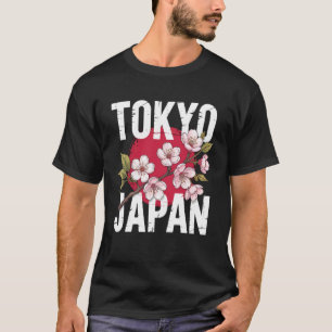 Camiseta Flor de Cerejeira Bandeira Japonesa Mapa Cultura J