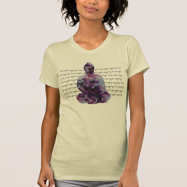 Camiseta Flor de cerejeira Buddha NMRK (Frente)