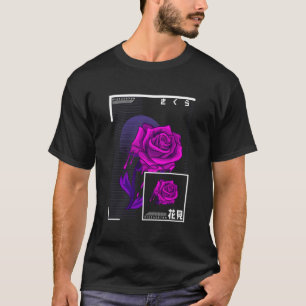 Camiseta Flor de Cerejeira Rosa Japonesa