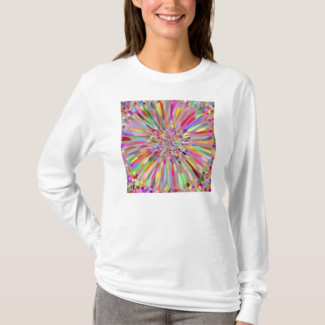 Camiseta Flor de Confete de Verão (Frente)