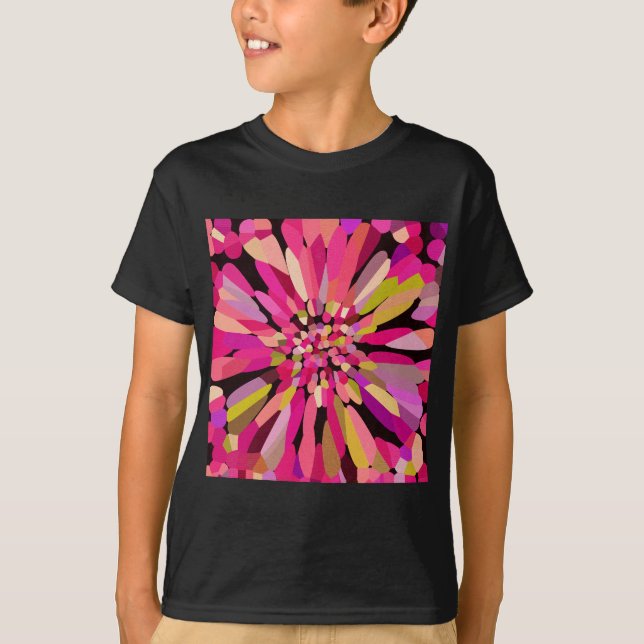 Camiseta Flor de Confetti Rosa (Frente)