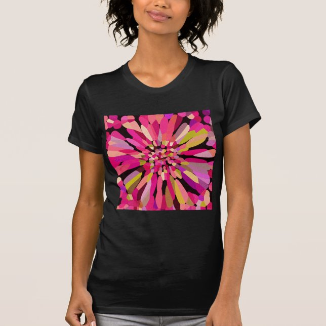 Camiseta Flor de Confetti Rosa (Frente)