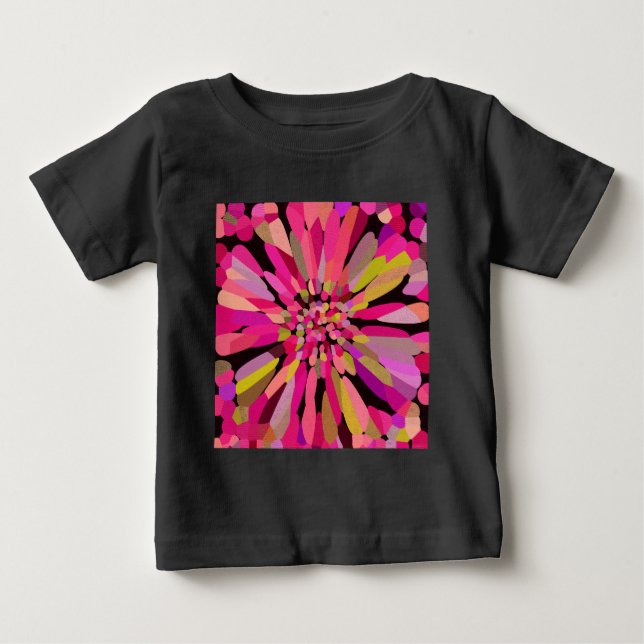Camiseta Flor de Confetti Rosa (Frente)