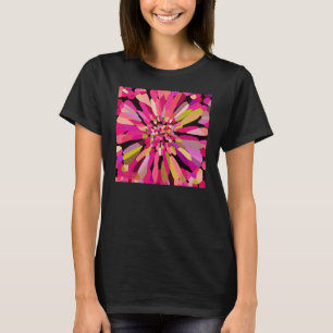 Camiseta Flor de Confetti Rosa