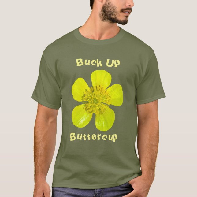 Camiseta Flor De Copo-Botão. Arrume Um Copo. (Frente)