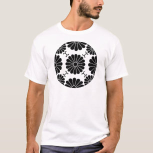 Camiseta Flor de crisântemo estilo Fusen
