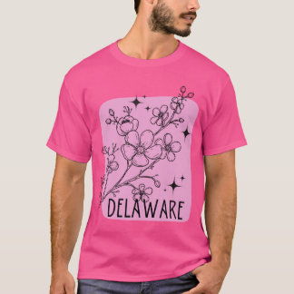 Camiseta Flor de Delaware Flor de Pêssego Adesivo Oversi