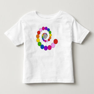 Camiseta Flor de DES Lebens da vida/Blume - pontos espirais