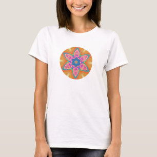 Camiseta Flor de Estrela Rosa