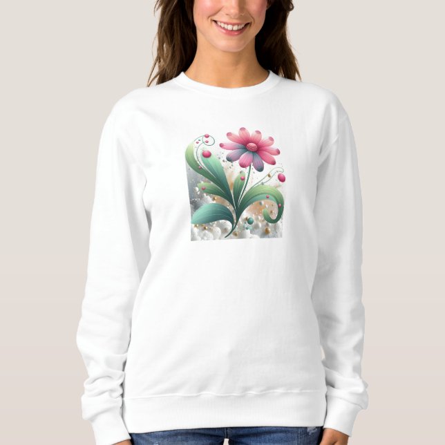 Camiseta Flor de Fantasia em Crescimento  (Frente)