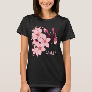 Camiseta Flor de Flor do Flor de Cerejeira Japonês Sakura T