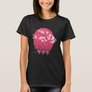 Camiseta Flor de Flor do Flor de Cerejeira Japonês Sakura T