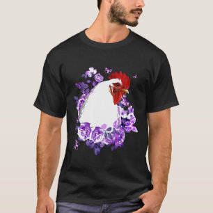 Camiseta Flor de Frango Para Pessoas que Amam Frango