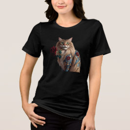 Camiseta Flor de Gato