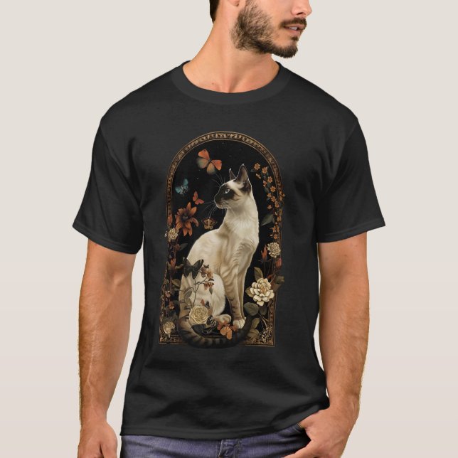 Camiseta Flor de Gato Balinês (Frente)