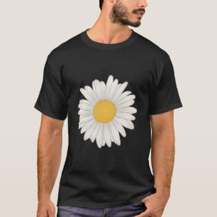 Camiseta Flor de Gerbera Branca