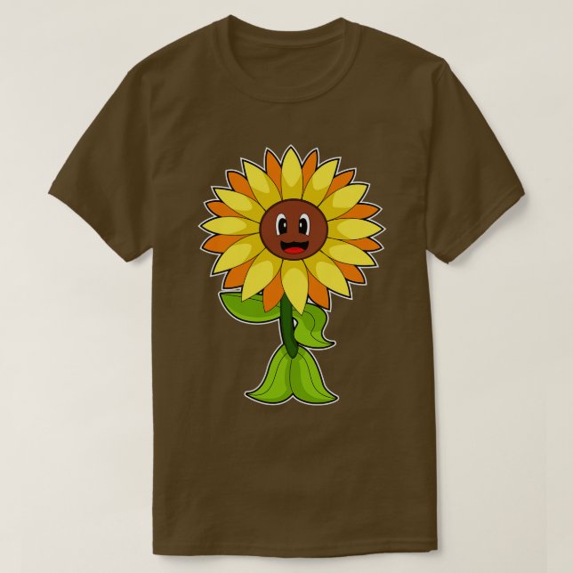 Camiseta Flor de Girassol (Frente do Design)