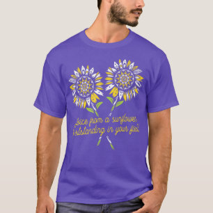 Camiseta Flor de jardinagem - Prêmio Engraçado de girassol