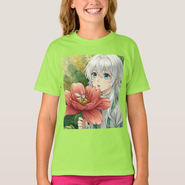 Camiseta Flor de Leite, Animação de Natasha Us (Frente)
