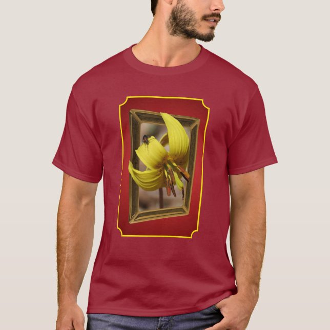 Camiseta Flor de Lírio Truta Fora dos Limites  (Frente)