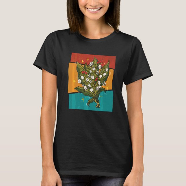 Camiseta Flor de Lírio Vintage (Frente)