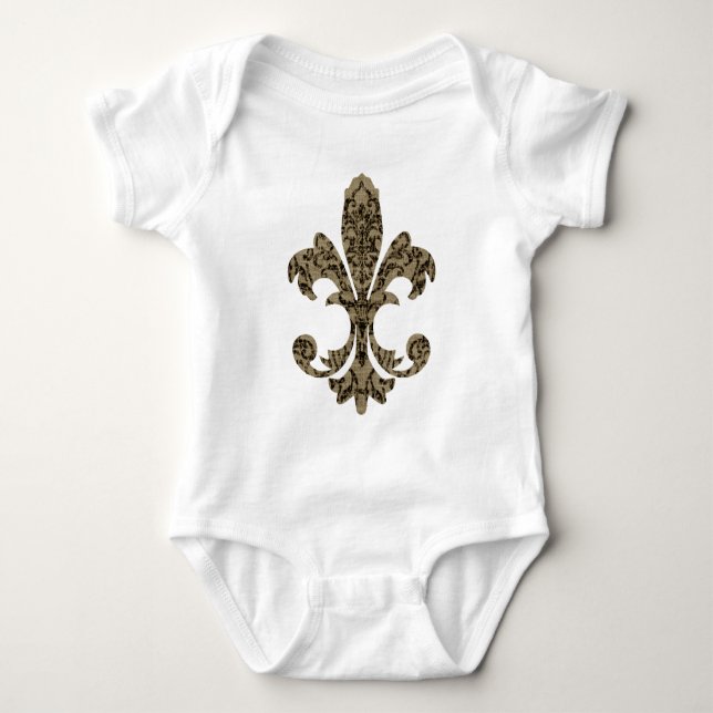 Camiseta Flor de lis 4 da tapeçaria (Frente)