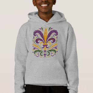 Camiseta Flor de lis, de cor verde, amarela
