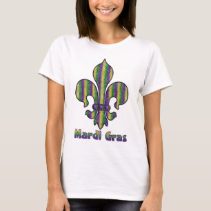 Camiseta Flor de lis do carnaval da listra