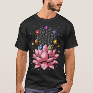 Camiseta Flor de Lótus Chakras da Vida