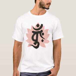 Camiseta Flor de Lótus com Símbolo Bonji de Dainichi Nyorai