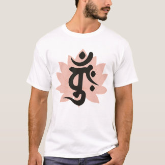 Camiseta Flor de Lótus com Símbolo Bonji de Dainichi Nyorai