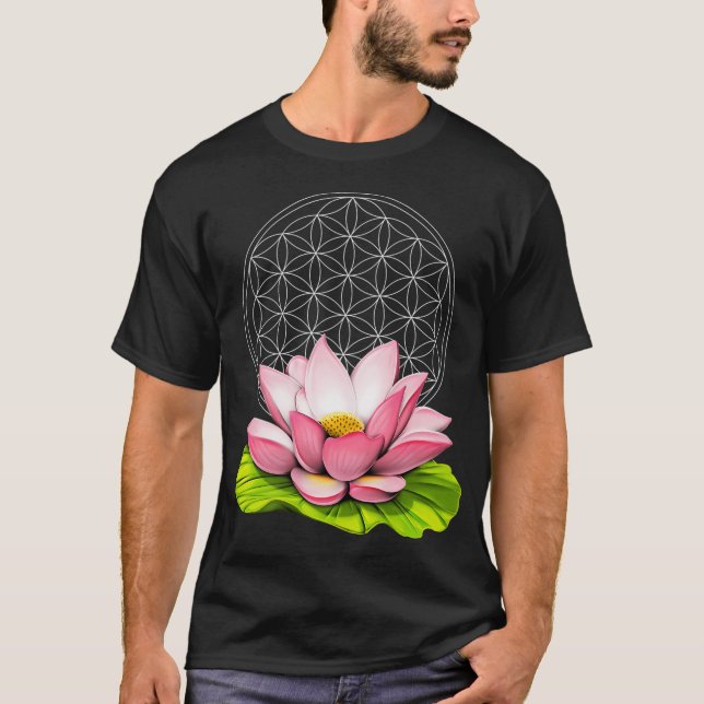 Camiseta Flor de Lótus da Vida (Frente)