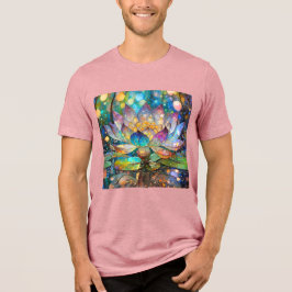 Camiseta Flor de Lótus Iluminada em Flor