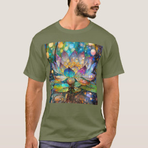 Camiseta Flor de Lótus Iluminada em Flor
