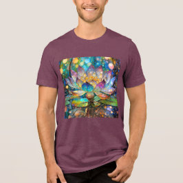 Camiseta Flor de Lótus Iluminada em Flor