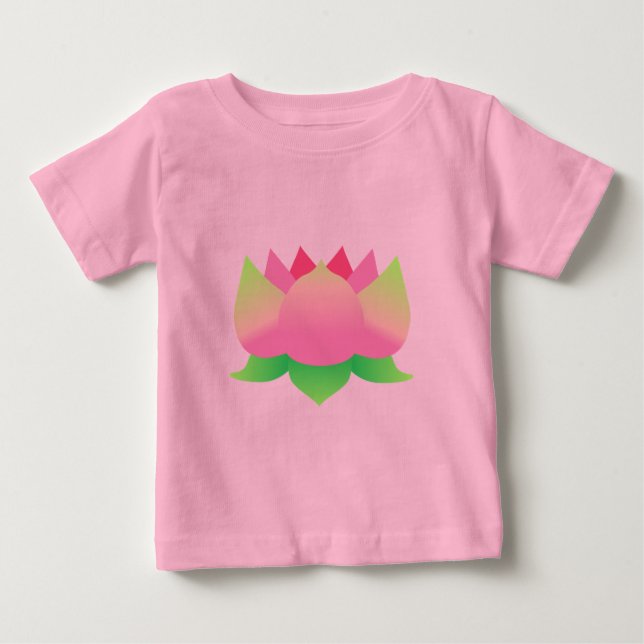 Camiseta Flor de Lotus Rosa (Frente)