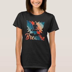 Camiseta Flor de Lótus Yoga Respirar Meditação Paz Amor M